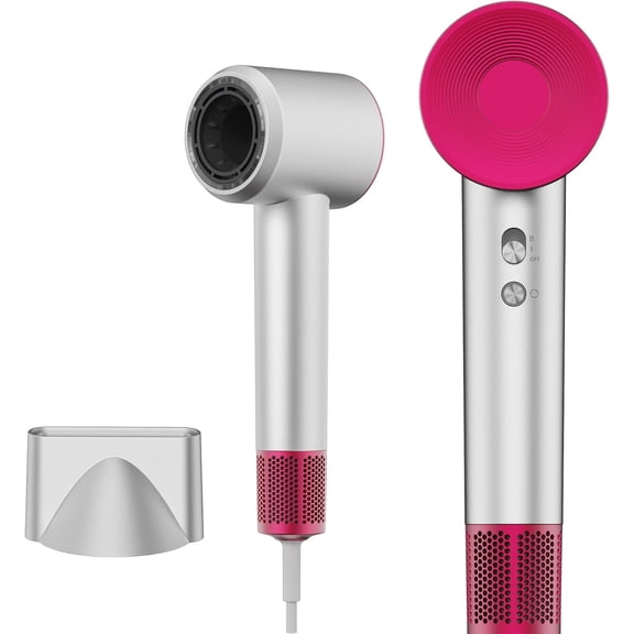 Hair Dryer with 110000 RPM BLDC Motor, Negative Ion Technology, 8 Heat and Speed Modes, Low Noise, Lightweight, Silver