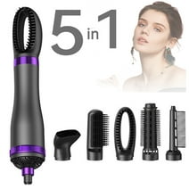 Hair Dryer with Negative Ion Hot Air Brush Hair Dryer and 5-in-1 Volumizer for Drying, Straightening, Curling, Styling