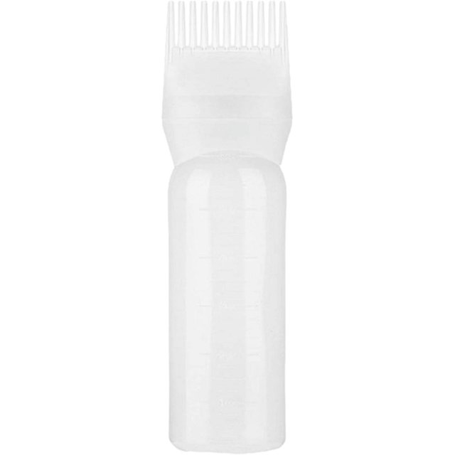 Hair Dye Brush Bottle, Root Comb Applicator Bottle with Scalp Massager