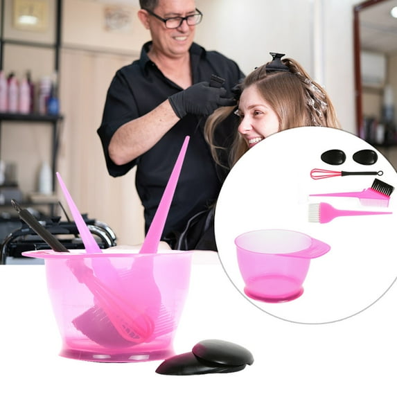 Easter Clearance Hair Dye Brush Hair Pigment Hair Tint At-Home Hair Dye Hair Coloring Dyeing Kit Color Brush Comb Mixing Bowl Salon Tint Tool Set Damage-Free Formula Hair Color Brush Makeup Rollback