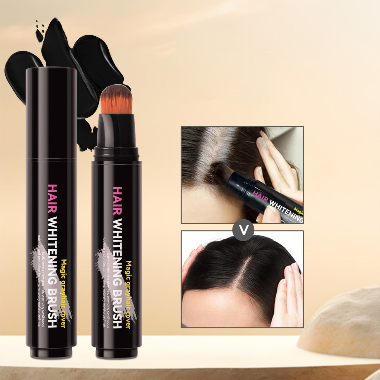 Hair Dye, Hairline Powder Stick Quick Cover Root Up Instantly Hair