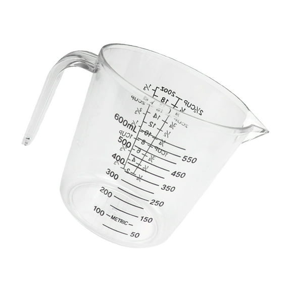 Hair Dye Measuring Cup Plastic Measure Disposable Terrariums Cups with Handles Transparent
