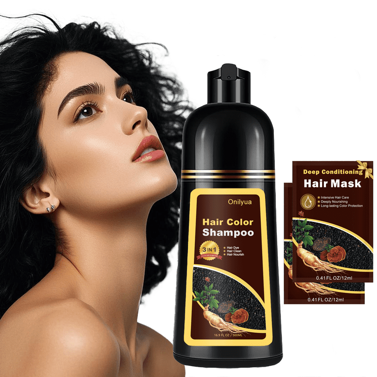 IEMOKODA, Hair Dye Shampoo, Long-Lasting Gray Coverage, 16.9 fl oz