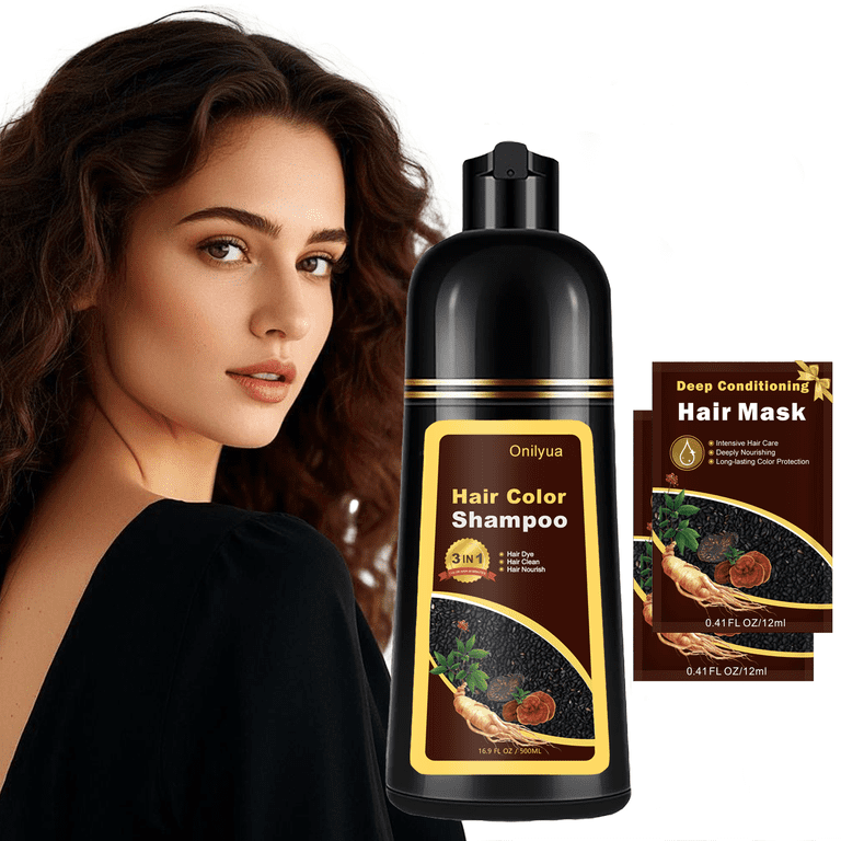 Onilyua, Hair Dye Shampoo 3 in 1, 16.9 Fl Oz, Gray Hair Coverage