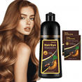 thumbnail image 1 of Cherry Brown Hair Dye Shampoo 3 in 1, Natural Hair Color Shampoo with Hair Masks, Instant Magic Hair Dye Last 4 Weeks, Easy Application Shampoo Para Canas for Women Men 16.9 Fl Oz, 1 of 8