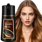 Instant Blonde/Golden Brown Hair Dyeing Shampoo for Women, Semi-Permanent Color Dye Shampoo Ginger Extract Color Shade Easy to Use, 16.9 fl oz