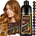 thumbnail image 1 of Hair Dye Shampoo 3 in 1, Professional Semi-Permanent Color Shampoo for Women & Men, Easy To Use,16.9 Fl Oz(Golden Brown), 1 of 10