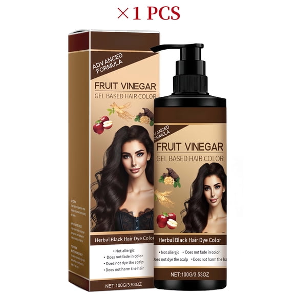 Hair Dye Shampoo, Hair Care Shampoo, Instant & Long-Lasting Hair Color Shampoo, Natural Hair Color Shampoo for Covering Gray Hair, For Women & Men (Black)