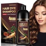 Light Brown Hair Dyeing Shampoo, 3in1 Color Dye for Women men, Long Lasting Quick Color Shampoo in Minutes, Shampoo Para Pintar El Cabello, 16.9 floz
