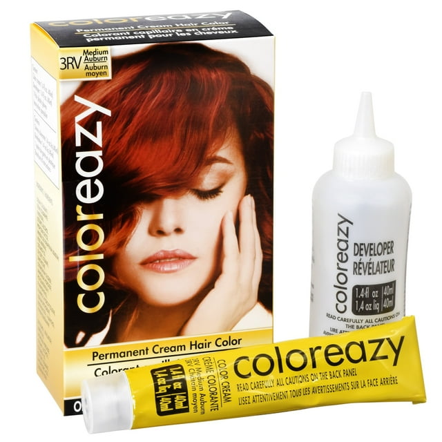 Hair Dye Women's Medium Auburn Hair Color 1 Kit Hair Color