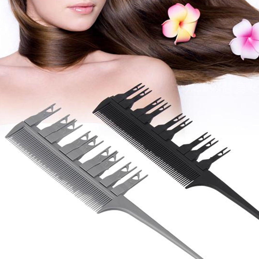 Hair Dyeing Brush Hair Coloring Comb Hair Tint Tool with Hook for Hair