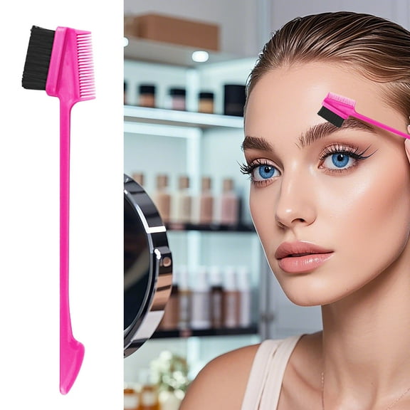 Hair Edge Brush Set for Women | Double Control Edge Brush Comb for Sleek Styling and Back Brushing – Hair Styling Tools for Smooth Finish and Grooming