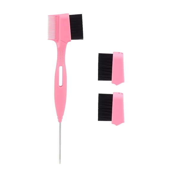 Hair Edge Brush with Rat Tail Comb Natural Styling Hair Edge Eyebrow Brushes