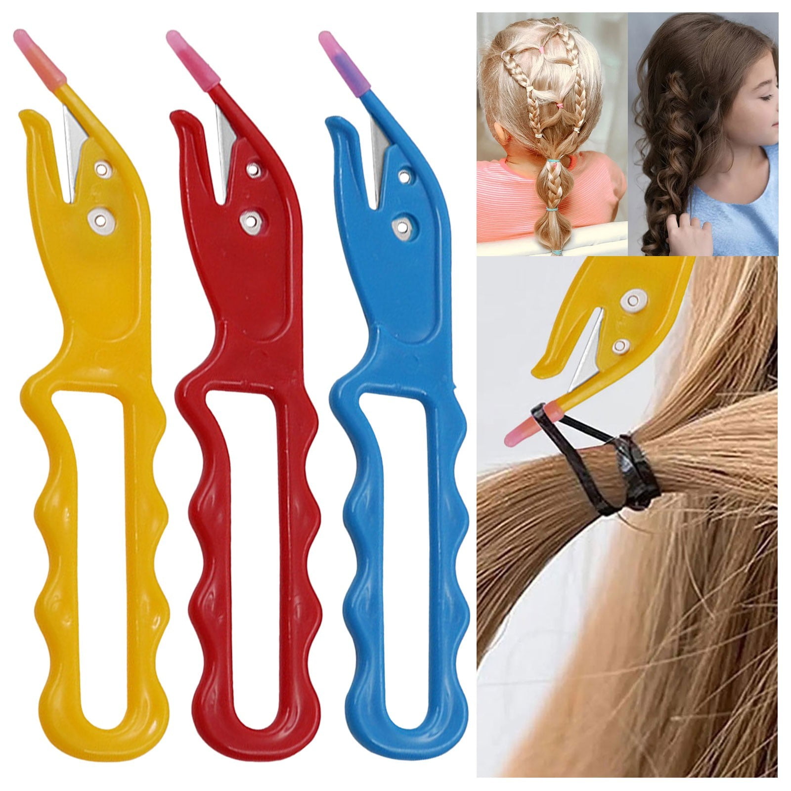 Hair Elastic Band Cutter Rubber Hair Band Remover Easy To Disposable