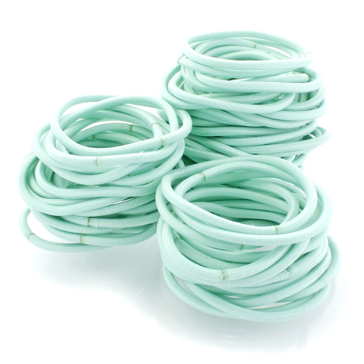 Hair Elastics Hair Ties, Professional Grade Ponytail Holders - Aqua 1000 Pack