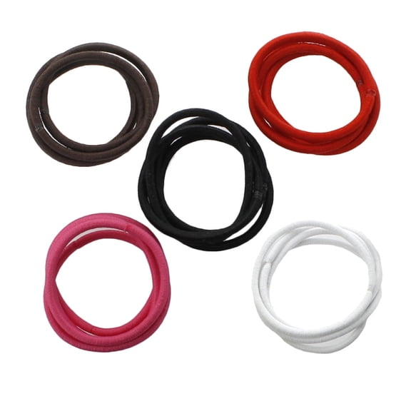 Hair Elastics Hair Ties, Professional Grade Ponytail Holders - Variety A 20 Pack