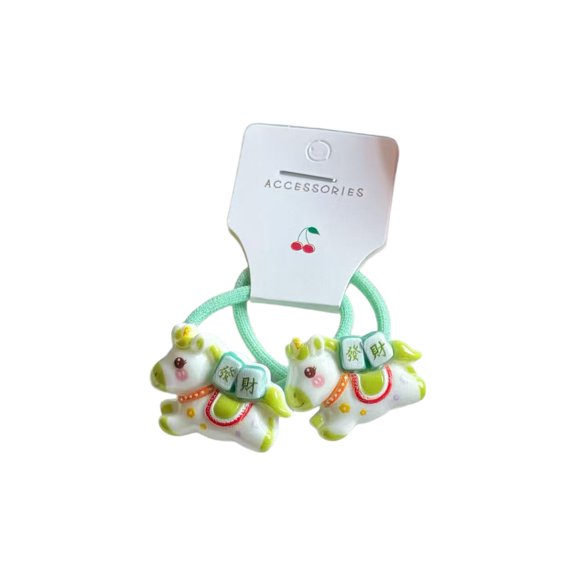 Hair Elastics for Soft Colorful Rubber Hair Ties 2-Pack Set