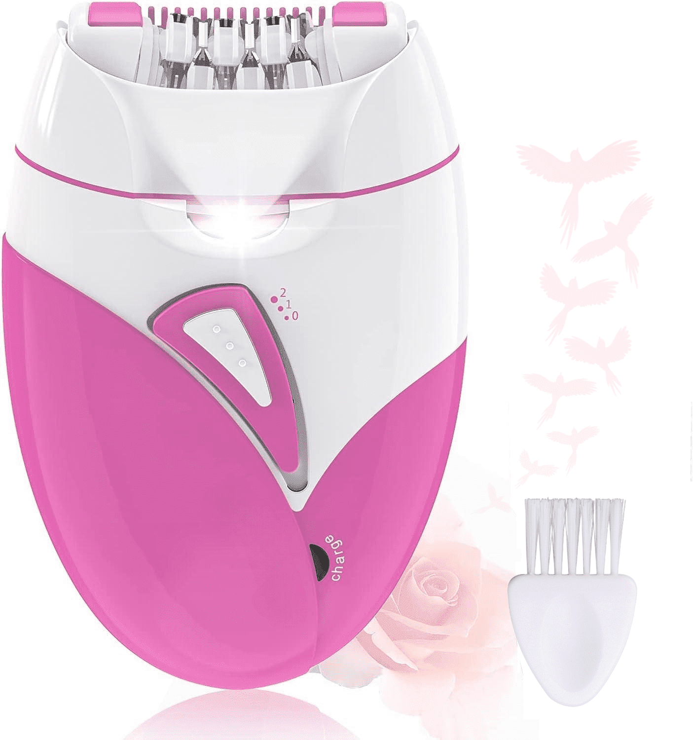 Hair Epilator Removal for Women -Sherry Cordless Womens Epilator for Legs and Arms, Rechargeable Hair Remover Electric Tweezers - USB Recharge