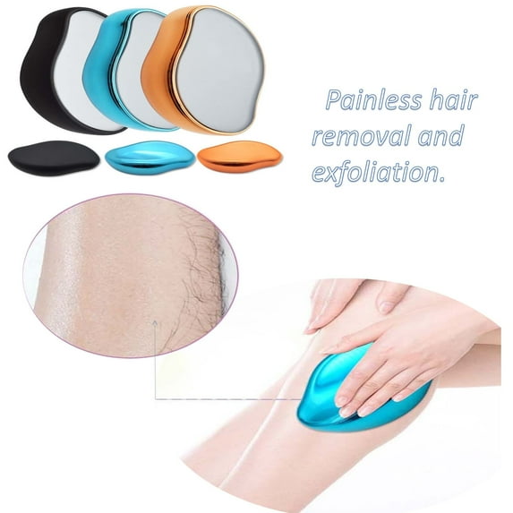 Hair Eraser Crystal Nanoglass Physical Hair Remover Stone Painless Epilator