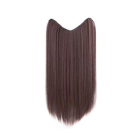 Hair Extension Long Straight Clip In One Piece Color Synthetic Hairpiece Lo