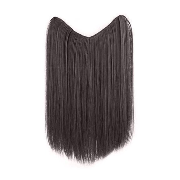 Hair Extension Long Straight Clip In One Piece Color Synthetic Hairpiece Lo