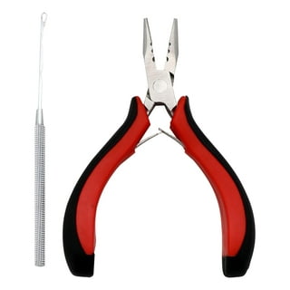 Hair Extensions Tools Kit: I-Tip Hair Pliers, Pulling Needle, Loop