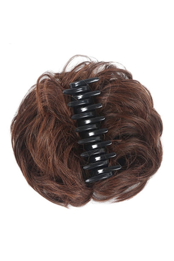 Hair Extensions & Accessories Product Easy Curler Clip Wig for Natural Bun Messy Style Secure Grasping Clip Wig Women's Hair Natural
