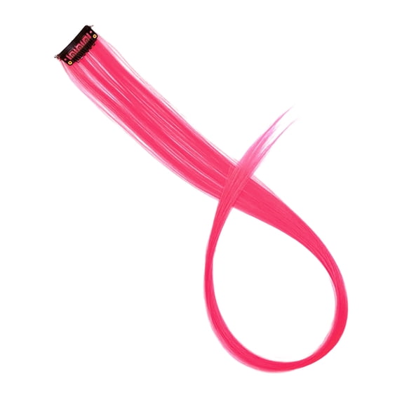 Hair Extensions In Synthetic Fiber Hairpieces 22 Inch Straight Style for Party and Everyday Glam,22 in,Hot Pink