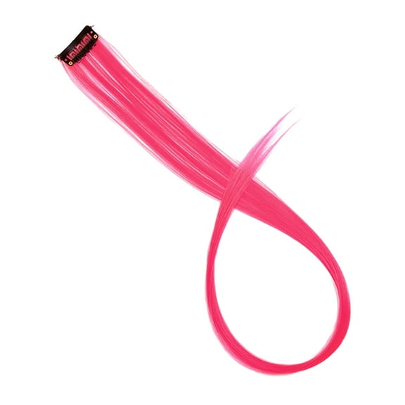 Hair Extensions In Synthetic Fiber Hairpieces 22 Inch Straight Style for Party and Everyday Wear Easy -In Weave Enhancement High- Wig Accessory for Styling, 22 in, Hot Pink