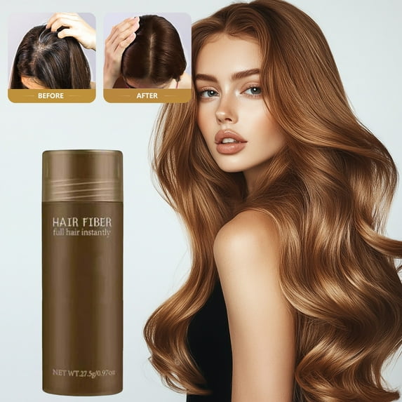 Hair Fiber Powder - Scalp Hairlines Sparse Filling Powde,Premium Thickening Formula for Hair Density, Instant Volume and Styling, Hairpiece Filler for Thinning Hair in Women & Men 27.5g