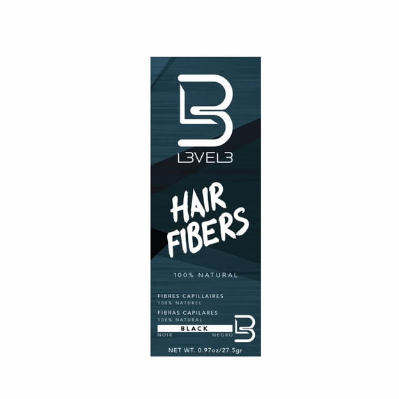 Level 3 Hair Fibers - Cover Bald Spot or Thinning Hair - Natural Looking Finish - Instant Grey Coverage and Thicker Hair