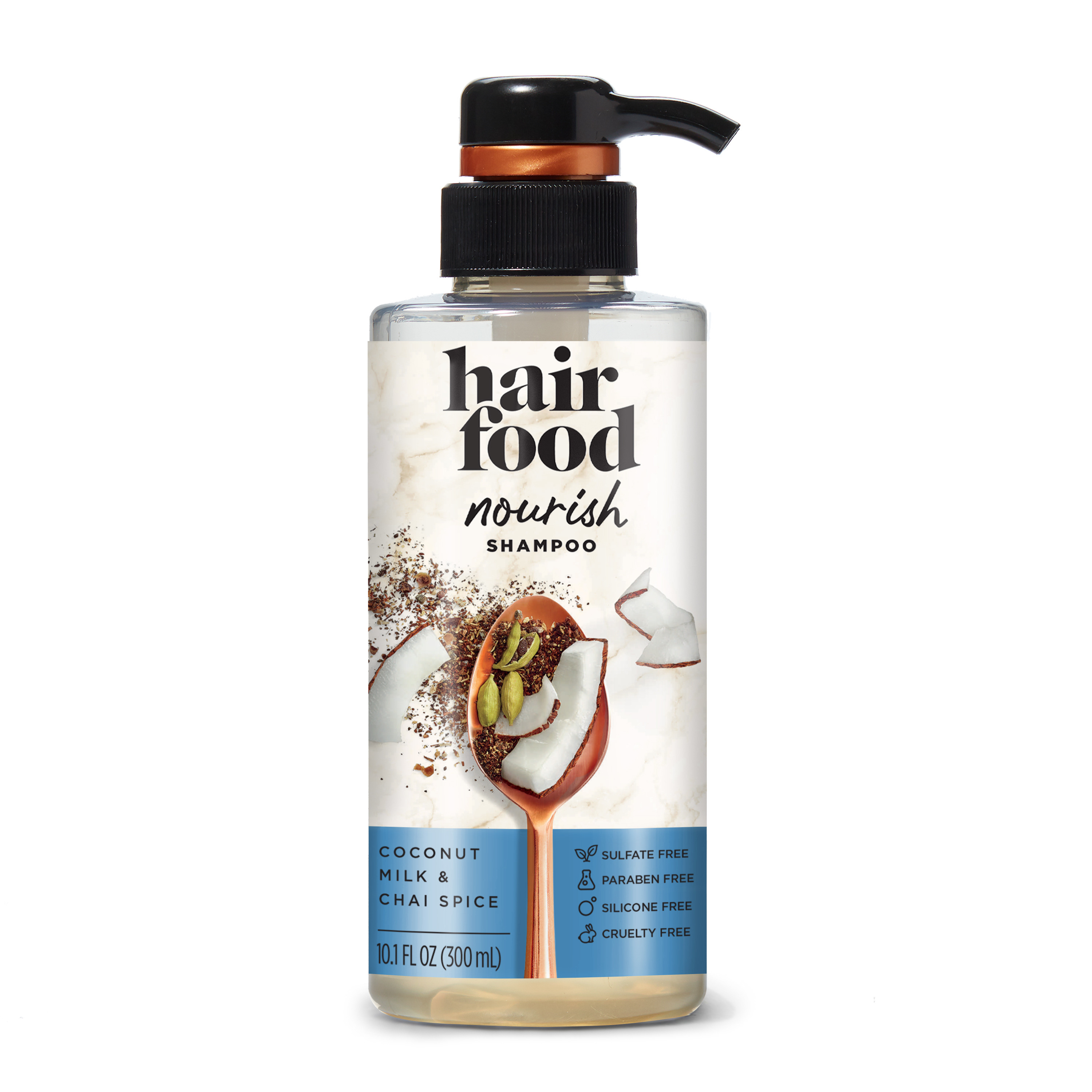 Hair Food Nourishing Shampoo, Coconut and Chai Spice, 10.1 fl oz for All Hair Types - image 1 of 11