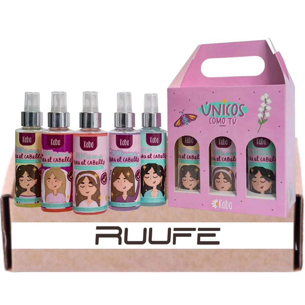 Hair Fragrance (5 Pack) Kaba Perfume Kit x 5 de perfumes para el cabello