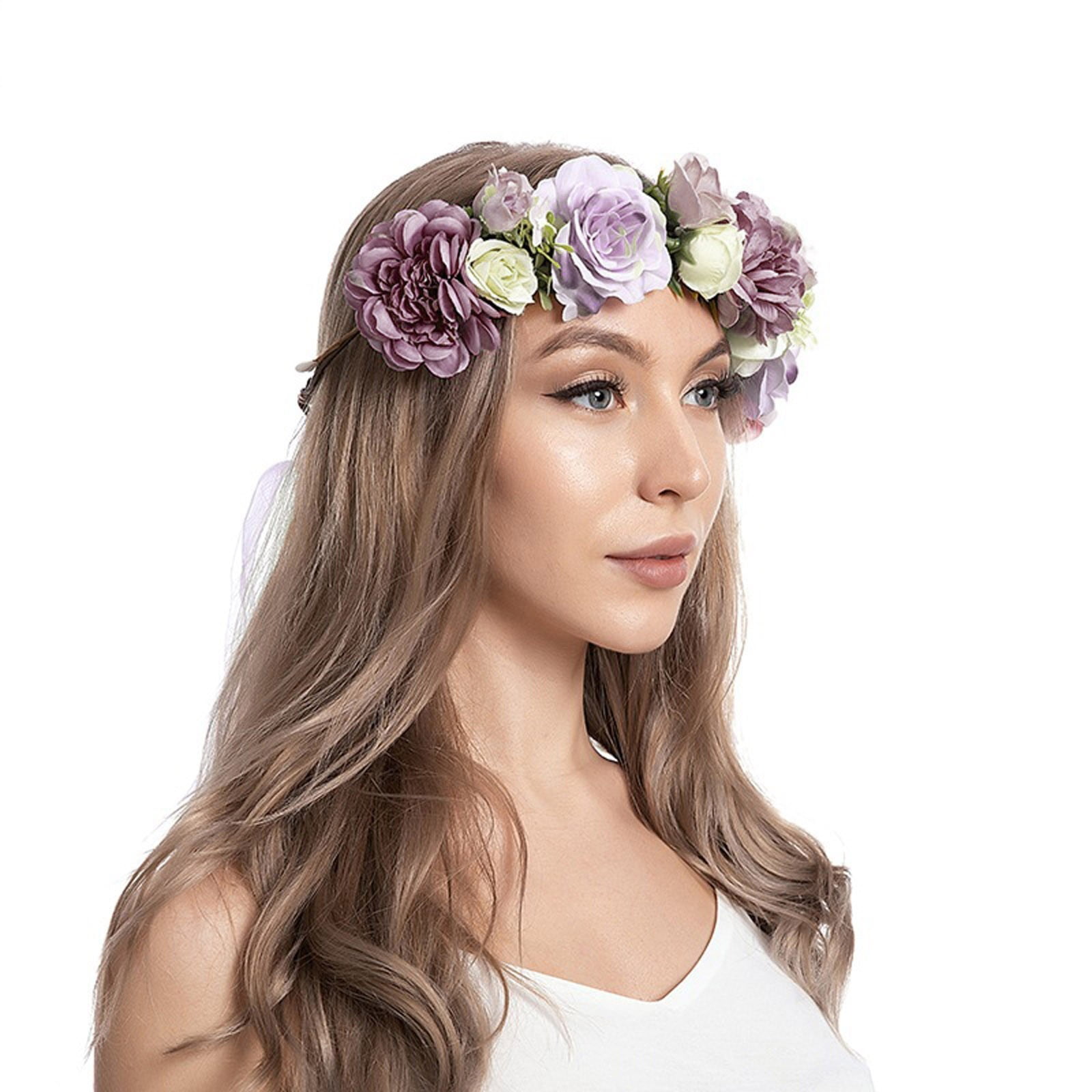 Hair Garland Hairband Headband Wreath Flower Floral Women Headband