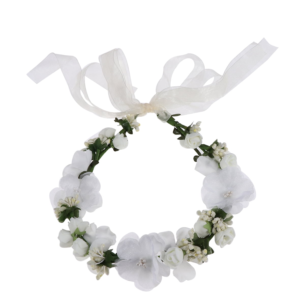 Easter Bunny Ear Headband With Flowers - Cute Rabbit Ear Crown For Photos & Cosplay