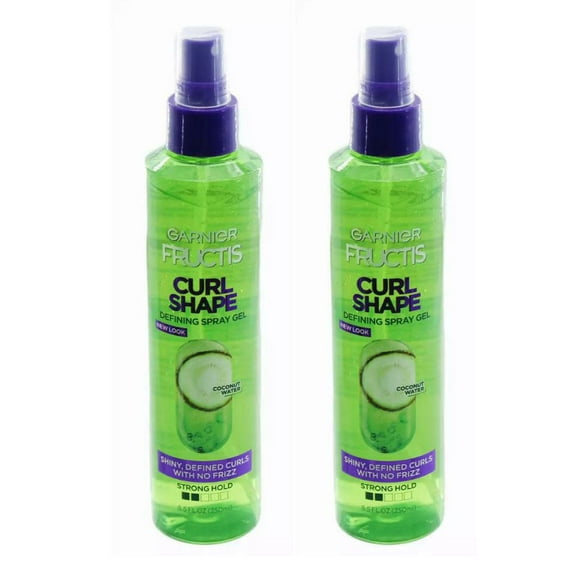 Hair Gel Garnier Fructis Style Curl Shaping Spray Gel Strong, 8.5 oz 2 Pk