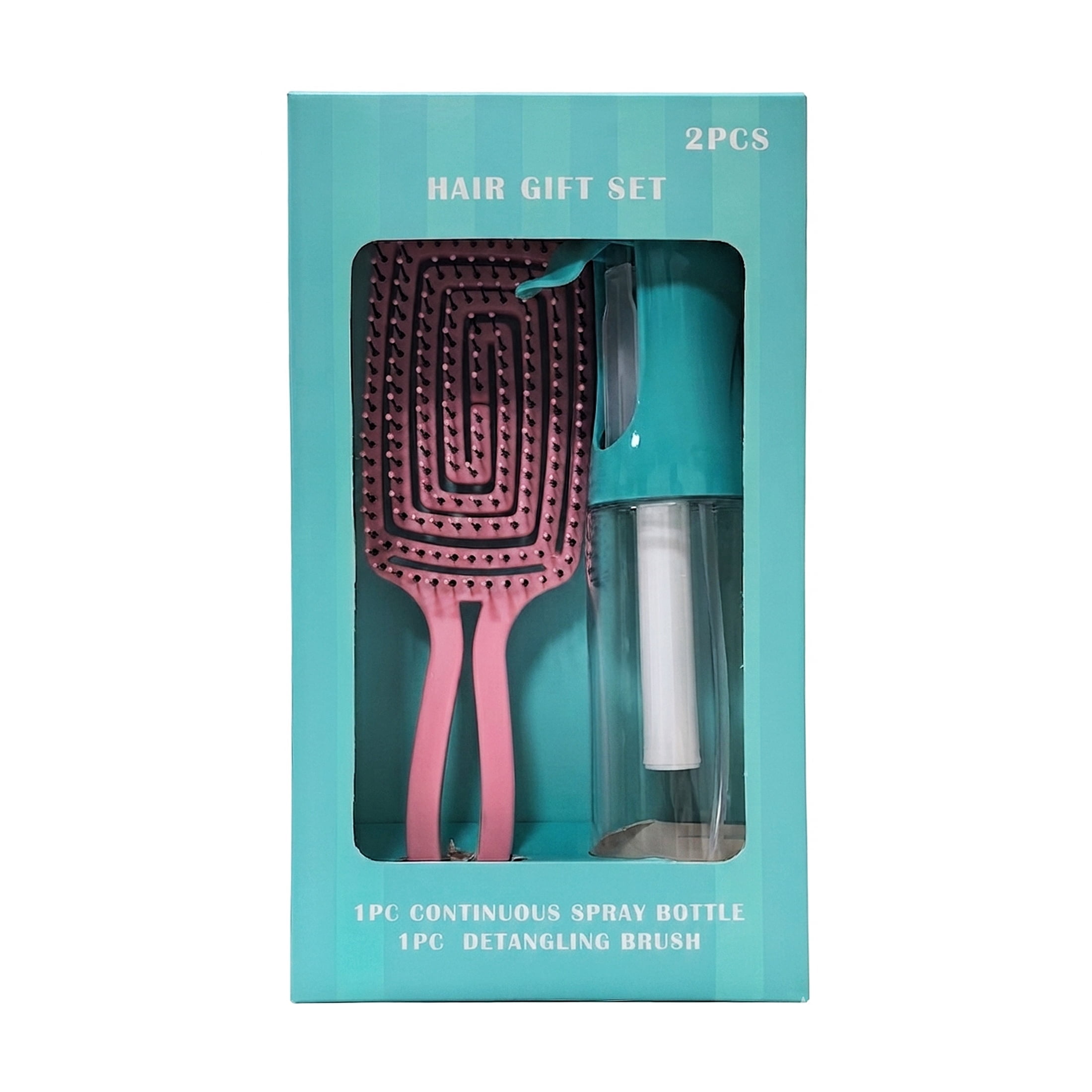 Hair Gift Set, Pink and Teal, 2 Pieces - Walmart.com