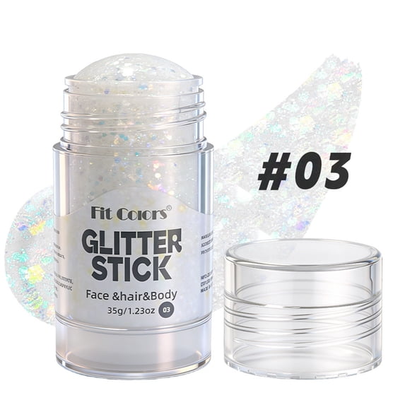 Hair Glitter Gel - Red White Blue Body Glitter, Patriotic Glitter Stick, 4th of July Glitter Stick, Flag Makeup, Waterproof, Long-Lasting, Independence Day, Anniversary