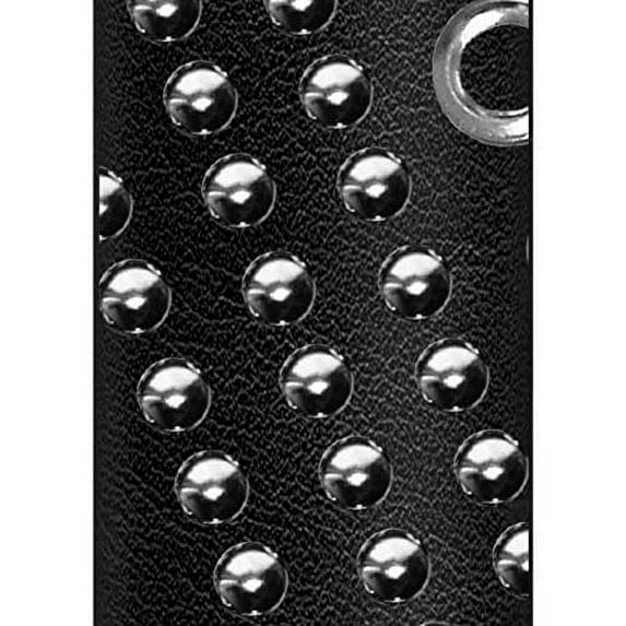 Hair Glove 8" Leather Silver Eyelets and Rivets