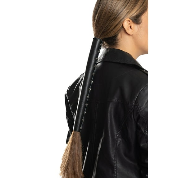Hair Glove Classic Leather Ponytail Holder 12"
