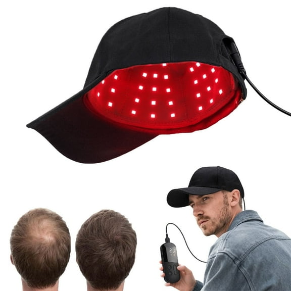 Hair Growth Cap, LED Hair Growth Device - 96 LEDs 660nm & 850nm, Hair Density Cap for Hair Loss Solution, Adjustable Mode and Brightness