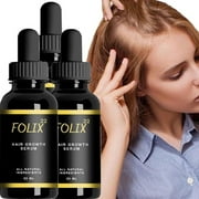 Hair Growth Essence Oil, Hair Growth, Folix 22 Hair Growth Serum, Hair Growth Formula for Men Women, Hair Loss Treatments for Thicker Longer Fuller Hair (3 pcs)