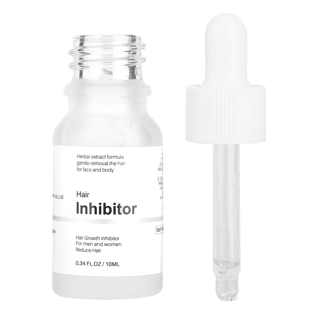 Hair Growth Inhibitor Serum Permanent Hair Removal 10Ml No Irritation Safe Mild Easy To Use Face For Arms Legs Back