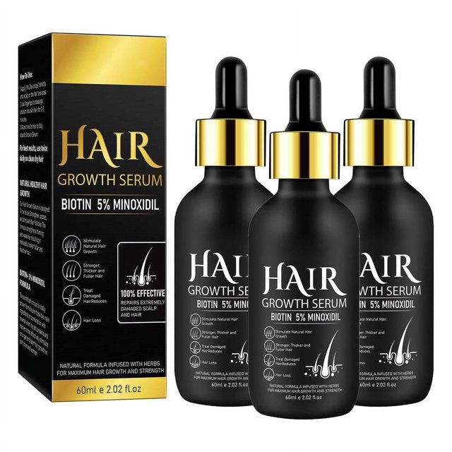 Hair Growth Oil Contains Safflower, Ginseng Extract, Biotin Hair Growth