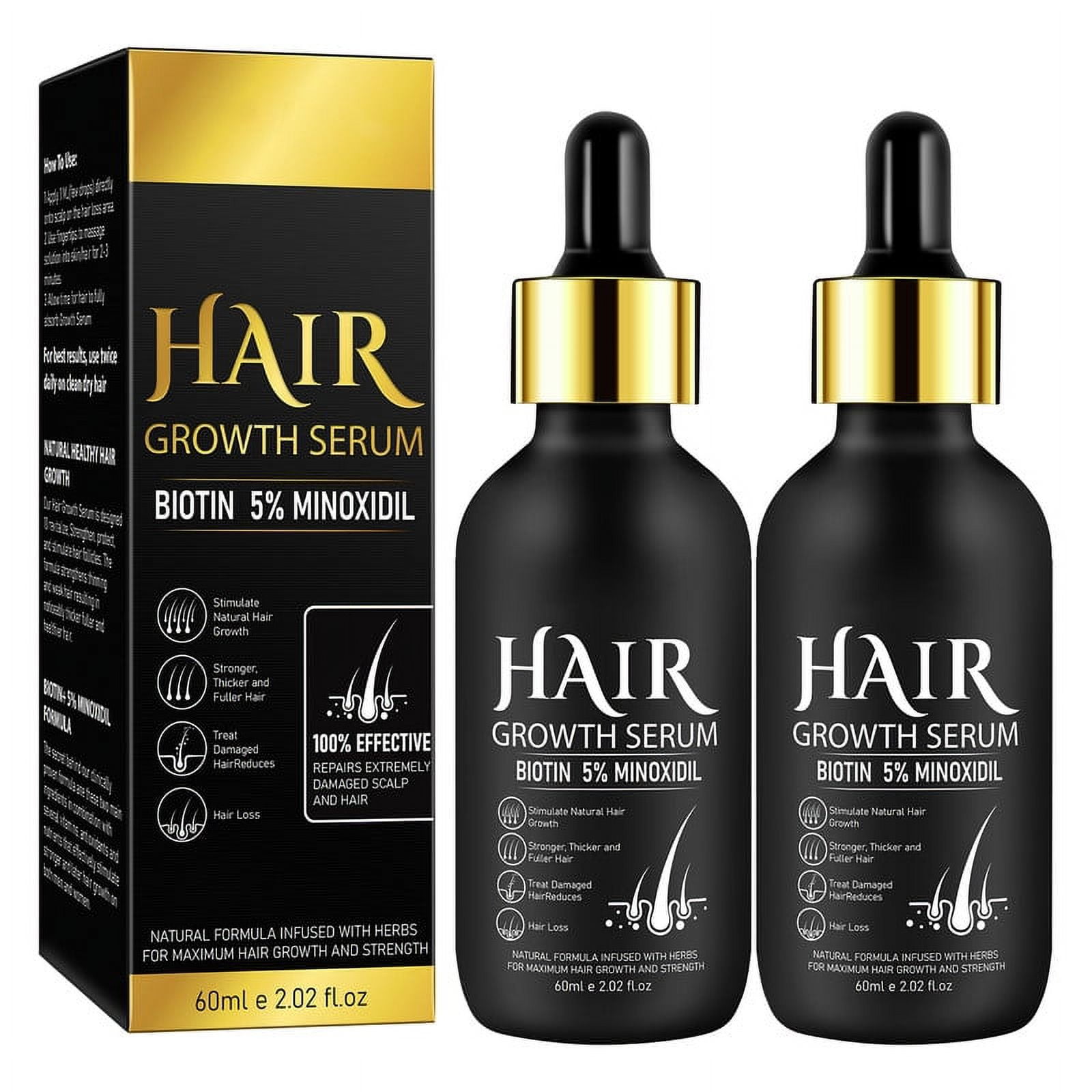 Hair Growth Oil Contains Safflower, Ginseng Extract, Hair Growth