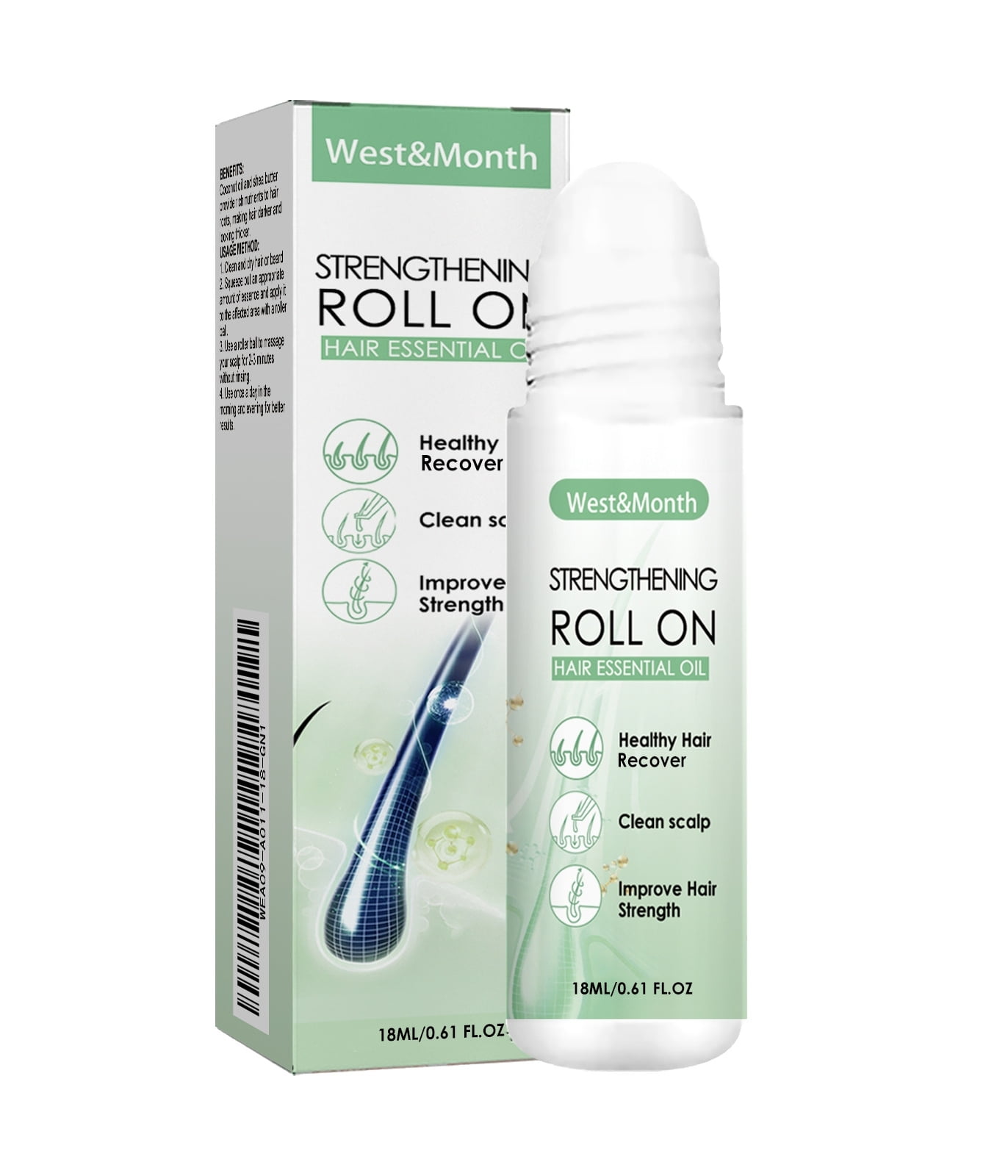 Hair Growth Oil Herbal Rolling Ball Massage Hair Reactive Serum Hair