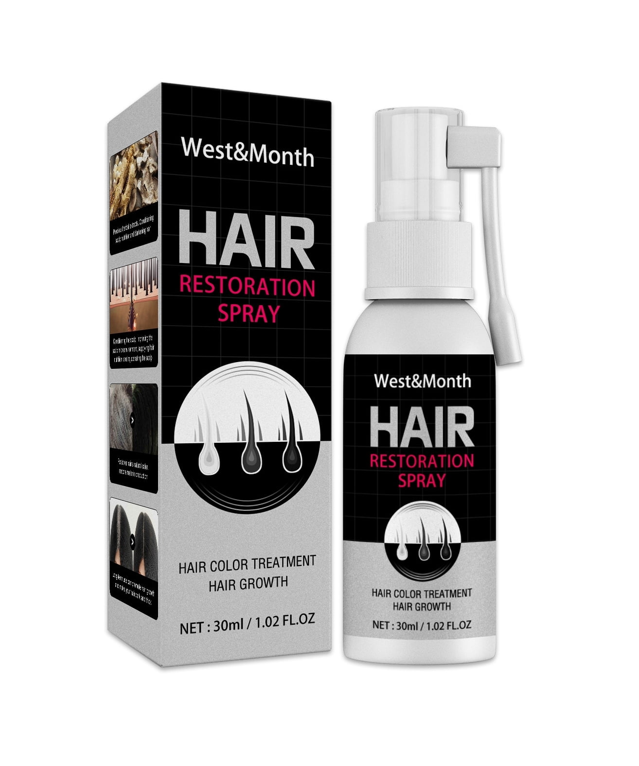 Hair Growth Spray for Women Men Infused with Biotin, Niacinamide and