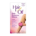 thumbnail image 1 of Hair Off Hair Remover Mitten - All-Natural, Painless & Chemical Free - Full Body Hair Removal - Slows & Lessens Regrowth - Exfoliates Skin (3 Mittens Per Box) (1 Box), 1 of 7