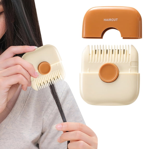 Hair Hair Trimmer for Styling 2 in 1 Design with Interchangeable Cover and Adjustable Settings for End Trimming and Hair Thinning