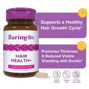 مكمل نمو الشعر Barimelts Hair Health+ لعلاج السمنة مع AnaGain Nu والكيراتين، 30 كبسولة